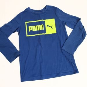 Puma Blue Long Sleeve Graphics Top Size S (8)